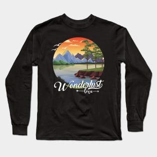 Sunrise Wanderlust love Explore the world travel lover summer design holidays vacation Long Sleeve T-Shirt